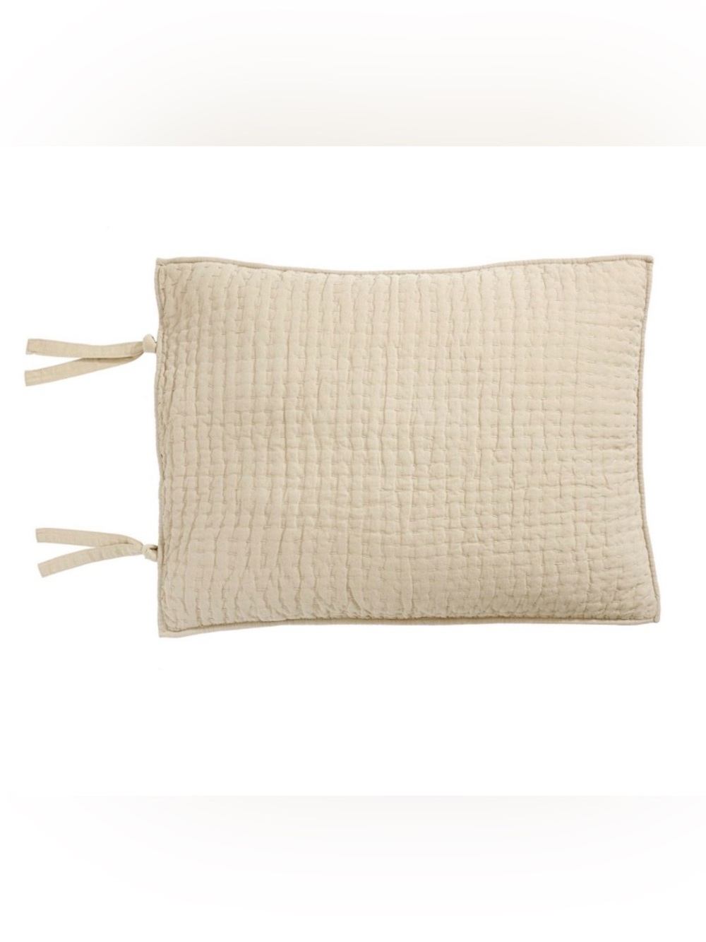 Pottery Barn Pick-Stitch Quilted Pillow Sham Standard Size